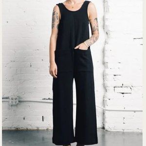 Ilana Kohn French Terry Mill Jumpsuit in Black